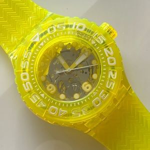 Yellow Swatch Watch SUUJ101